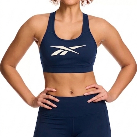 Reebok Other - Reebok Women's Navy Lux Vector Sports Bra Size XL